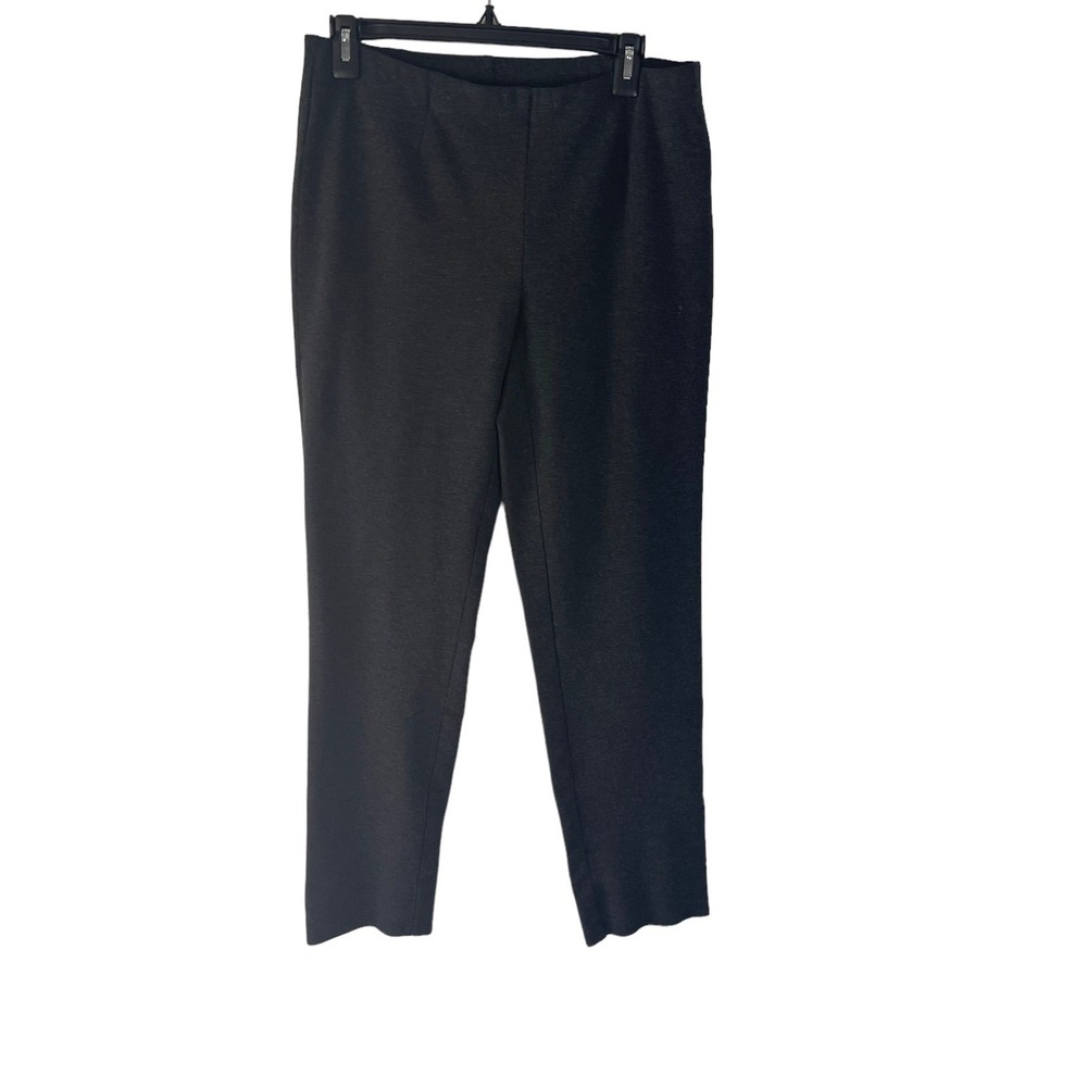 J. Jill Ponte‎ Small Gray Knit Slim Leg Career Pants Interview Outfit Women